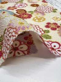 KKP2338-D-HANAKOMATI Futako Chirimen Hanakomachi[Fabrication De Textile] Uni Textile(Atelier Komon) Sous-photo