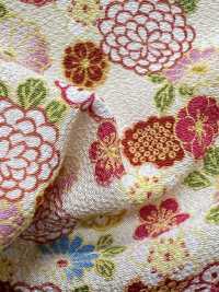 KKP2338-D-HANAKOMATI Futako Chirimen Hanakomachi[Fabrication De Textile] Uni Textile(Atelier Komon) Sous-photo