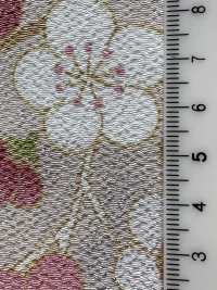 KKP2338-D-MODANUME Futako Chirimen Prune Moderne[Fabrication De Textile] Uni Textile(Atelier Komon) Sous-photo