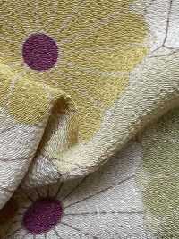 KKP2338-D-KIKUYUZEN Futako Chirimen Chrysanthème Yuzen[Fabrication De Textile] Uni Textile(Atelier Komon) Sous-photo