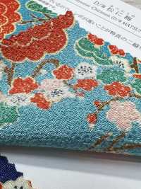 KKP2338-D-MATUNIUME Futako Chirimen Pin Et Prune[Fabrication De Textile] Uni Textile(Atelier Komon) Sous-photo