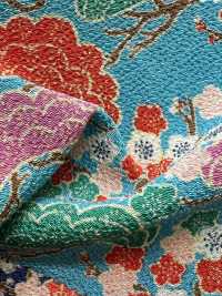 KKP2338-D-MATUNIUME Futako Chirimen Pin Et Prune[Fabrication De Textile] Uni Textile(Atelier Komon) Sous-photo