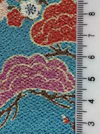 KKP2338-D-MATUNIUME Futako Chirimen Pin Et Prune[Fabrication De Textile] Uni Textile(Atelier Komon) Sous-photo