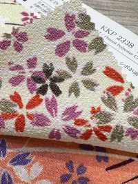 KKP2338-D-KUSAZAKURA Futako Chirimen Kusa-zakura[Fabrication De Textile] Uni Textile(Atelier Komon) Sous-photo