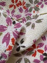 KKP2338-D-KUSAZAKURA Futako Chirimen Kusa-zakura[Fabrication De Textile] Uni Textile(Atelier Komon) Sous-photo