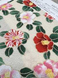 KKP2338-D-MTSUBAKI Futako Chirimen Miyako Tsubaki[Fabrication De Textile] Uni Textile(Atelier Komon) Sous-photo