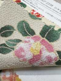 KKP2338-D-MTSUBAKI Futako Chirimen Miyako Tsubaki[Fabrication De Textile] Uni Textile(Atelier Komon) Sous-photo