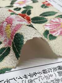 KKP2338-D-MTSUBAKI Futako Chirimen Miyako Tsubaki[Fabrication De Textile] Uni Textile(Atelier Komon) Sous-photo