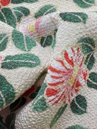 KKP2338-D-MTSUBAKI Futako Chirimen Miyako Tsubaki[Fabrication De Textile] Uni Textile(Atelier Komon) Sous-photo