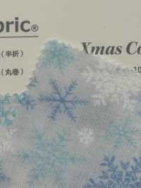 DX10363L Grand Motif De Flocon De Neige De Noël En Tissu De Pelouse HAndworks*Fabric®[Fabrication De Textile] VANCET Sous-photo