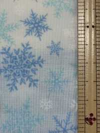 DX10363L Grand Motif De Flocon De Neige De Noël En Tissu De Pelouse HAndworks*Fabric®[Fabrication De Textile] VANCET Sous-photo