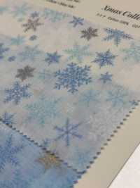 DX10363S Grand Motif De Flocon De Neige De Noël En Tissu De Pelouse HAndworks*Fabric®[Fabrication De Textile] VANCET Sous-photo
