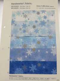 DX10363S Grand Motif De Flocon De Neige De Noël En Tissu De Pelouse HAndworks*Fabric®[Fabrication De Textile] VANCET Sous-photo