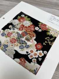850585 Pelouse Hana Gold Motif Japonais Trésor Fleurs Dans Une Mer De Nuages[Fabrication De Textile] VANCET Sous-photo