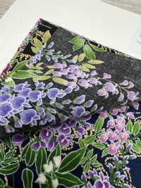 850586 Fleur De Pelouse Dorée Motif Japonais Glycine Eau Courante[Fabrication De Textile] VANCET Sous-photo