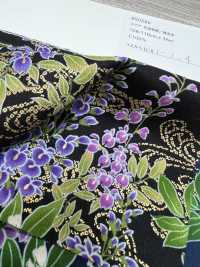 850586 Fleur De Pelouse Dorée Motif Japonais Glycine Eau Courante[Fabrication De Textile] VANCET Sous-photo