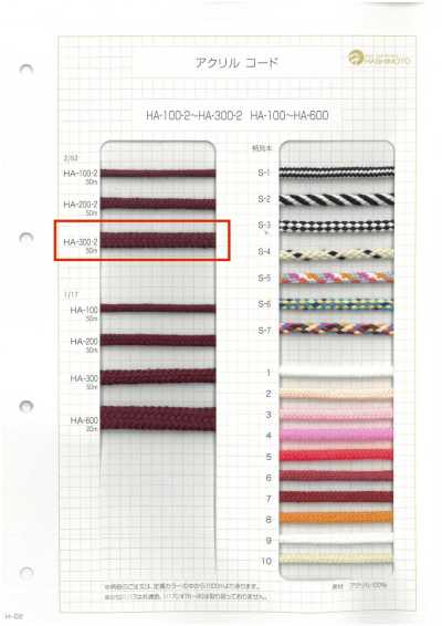 Cordon 2/52 300 broches