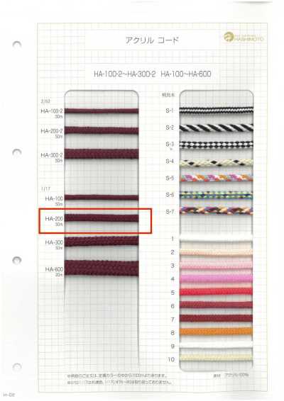 1/17 cordon 200 broches