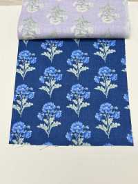 850573 SEVENBERRY® Pelouse De Coton Non Blanchi Bleu Soleil / Fleurs Sauvages[Fabrication De Textile] VANCET Sous-photo