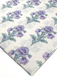 850573 SEVENBERRY® Pelouse De Coton Non Blanchi Bleu Soleil / Fleurs Sauvages[Fabrication De Textile] VANCET Sous-photo