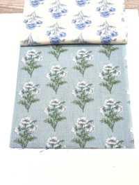 850573 SEVENBERRY® Pelouse De Coton Non Blanchi Bleu Soleil / Fleurs Sauvages[Fabrication De Textile] VANCET Sous-photo