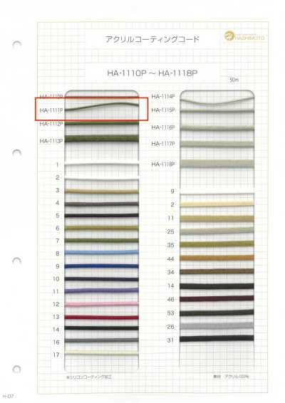 HA-1111P Cordon acrylique