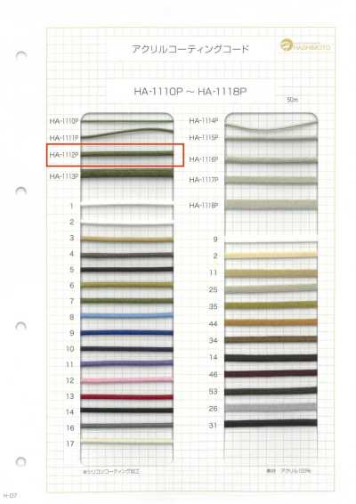 HA-1112P Cordon acrylique