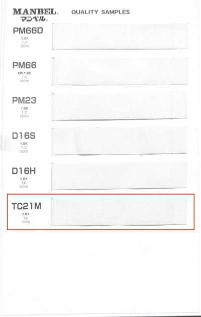 TC21M Série Inberu Entoilage thermocollant (bande) type mi-doux