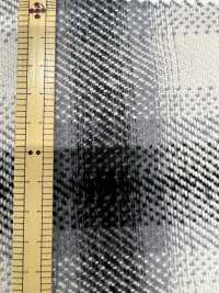 K-4022 Tissu Sergé Triple Fil Fuzzy On Play Check[Fabrication De Textile] Textiles Kuwamura Sous-photo