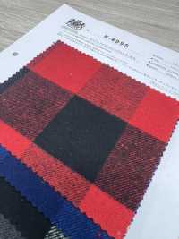 K-4995 8/1 Puffer Check Shaggy Fuzzy[Fabrication De Textile] Textiles Kuwamura Sous-photo