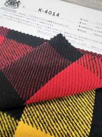 K-4014 Triple Fil Sergé Fuzzy Block Check[Fabrication De Textile] Textiles Kuwamura Sous-photo