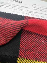 K-4014 Triple Fil Sergé Fuzzy Block Check[Fabrication De Textile] Textiles Kuwamura Sous-photo
