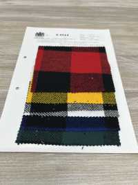 K-4014 Triple Fil Sergé Fuzzy Block Check[Fabrication De Textile] Textiles Kuwamura Sous-photo