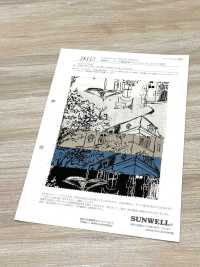 28117 Lin Loomstate Avec Imprimé Paysage Et Traitement Angel Soft[Fabrication De Textile] SUNWELL Sous-photo
