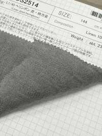 OS2514 L1/40 Chevrons Teints Au Charbon De Bois Et Au Tanin De Kaki[Fabrication De Textile] SHIBAYA Sous-photo