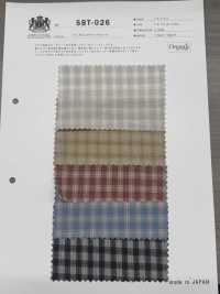 SBT-026 Dobby Check Biologique[Fabrication De Textile] Textiles Kuwamura Sous-photo
