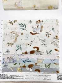 AP55205-DR Double Gaze Animal Pastel (Plié En Deux)[Fabrication De Textile] COSMO TEXTILE Sous-photo
