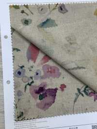 7026-700-6 CL Loomstate Avec Motif Floral Aquarelle[Fabrication De Textile] HOKKOH Sous-photo