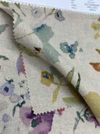 7026-700-6 CL Loomstate Avec Motif Floral Aquarelle[Fabrication De Textile] HOKKOH Sous-photo