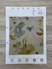 7026-700-6 CL Loomstate Avec Motif Floral Aquarelle[Fabrication De Textile] HOKKOH Sous-photo