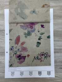7026-700-6 CL Loomstate Avec Motif Floral Aquarelle[Fabrication De Textile] HOKKOH Sous-photo