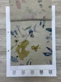 7026-700-6 CL Loomstate Avec Motif Floral Aquarelle[Fabrication De Textile] HOKKOH Sous-photo