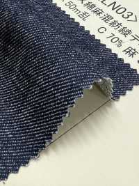 NLN03 Denim Sergé En Lin Mélangé 10 Oz[Fabrication De Textile] DUCK TEXTILE Sous-photo