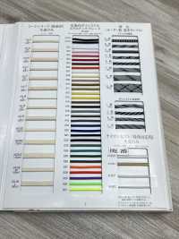 K-610 Tresse élastique En Polyester Teint En Fil[Ruban Ruban Cordon] RIVER Sous-photo