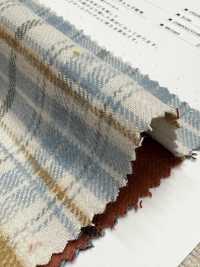 K-4029 10/1 Slub Vintage Twill Check Fuzzy[Fabrication De Textile] Textiles Kuwamura Sous-photo