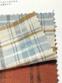 K-4029 10/1 Slub Vintage Twill Check Fuzzy[Fabrication De Textile] Textiles Kuwamura Sous-photo