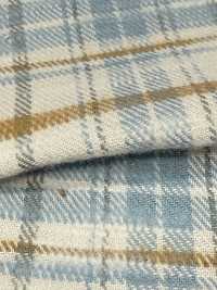K-4029 10/1 Slub Vintage Twill Check Fuzzy[Fabrication De Textile] Textiles Kuwamura Sous-photo
