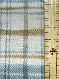 K-4029 10/1 Slub Vintage Twill Check Fuzzy[Fabrication De Textile] Textiles Kuwamura Sous-photo