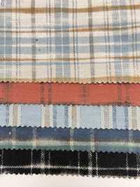 K-4029 10/1 Slub Vintage Twill Check Fuzzy[Fabrication De Textile] Textiles Kuwamura Sous-photo