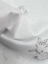 1026-648-1 60 Chats Brodés Sur Pelouse[Fabrication De Textile] HOKKOH Sous-photo